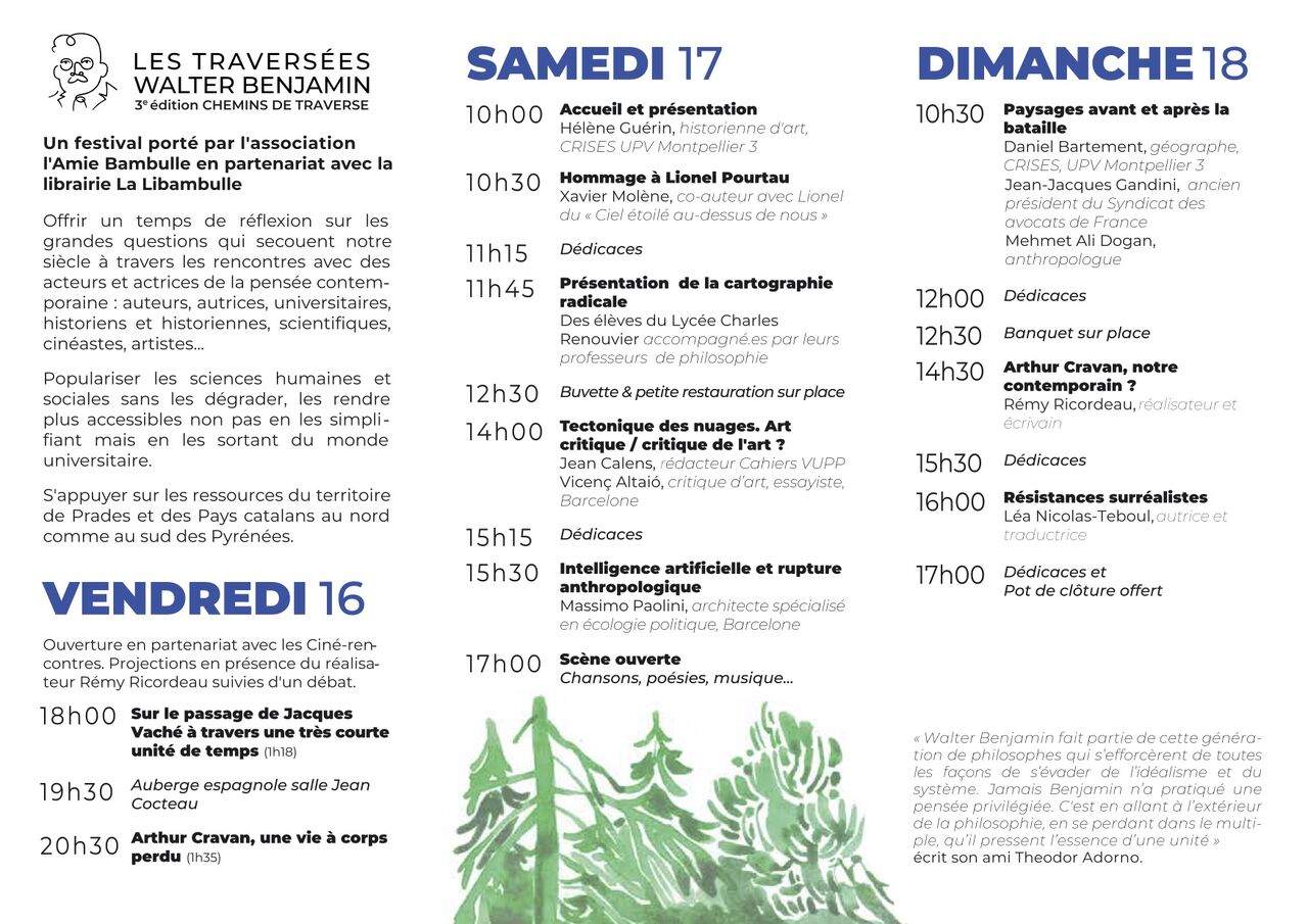 Massimo Paolini: Intelligence artificielle et rupture anthropologique. Langage, pensée critique, relations de pouvoir et l'autre - Festival du Livre de Sciences Humaines et Sociales Les Traversées Walter Benjamin